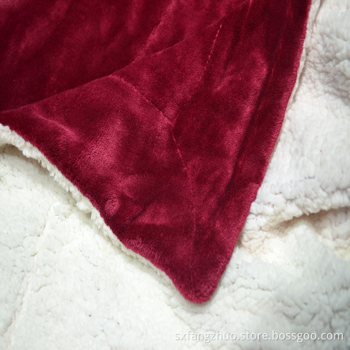 solid color luxury super cozy heavy weight sherpa throw winter blanket